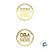 Adesivo "Oba Sua Encomenda Chegou" - Ref.2042 - Hot Stamping - Dourado - 30 unidades - Stickr - Rizzo - Imagem 3
