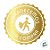 Adesivo "Agradecemos sua Compra" - Ref.2030 - Hot Stamping - Dourado - 50 unidades - Stickr - Rizzo - Imagem 2