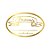 Adesivo "Faixa Brownie com Validade" - Hot Stamping - Dourado - 1 unidade Pct. c/ 100 unds. - Stickr - Rizzo - Imagem 1