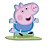 Personagem MDF P George Individual Peppa Pig - 1 Unidade - Festcolor - Rizzo - Imagem 1
