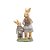 Resina Decorativa de Páscoa Coelha Segurando Cesta com Filhote - 1 unidade - Cromus - Imagem 1