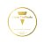 Adesivo "Cone Trufado com Validade" - Ref.2004 - Hot Stamping - Dourado - 50 unidades - Stickr - Rizzo - Imagem 1