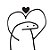 Transfer Flork Meme - Apaixonado - 01 unidade - Rizzo - Imagem 1