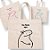 Sacola de Algodão Cru 20x22cm para Presente Personalizado Flork Meme - Barrigudo - 01 unidade - Rizzo - Imagem 1