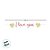 Faixa Decorativa - I Love You - 100x16,5cm - 1 Unidade - Cromus - Rizzo - Imagem 3