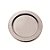 Prato de Mesa Descartável de Luxo Prata 18cm - 6 Unidades - Cromus - Rizzo Balões - Imagem 1