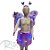 Kit Fantasia Carnaval - Borboleta - Tiara Led - Roxo - Mod:638 - 01 unidade - Rizzo - Imagem 1