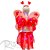 Kit Fantasia Carnaval - Borboleta - Tiara Led - Vermelho - Mod:638 - 01 unidade - Rizzo - Imagem 2