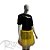 Saia Tule com Glitter - 40cm - Amarelo - Mod:186 - 01 unidade - Rizzo - Imagem 1