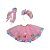 Kit Fantasia Carnaval - Princesa Candy Pirulito - Rosa Bebê - Mod:262- 01 unidade - Rizzo - Imagem 1