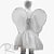 Kit Fantasia Carnaval - Borboleta - Branco - Mod:81 - 01 unidade - Rizzo - Imagem 1