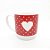 Caneca de Porcelana Vermelha "Mais Café e Amor Por Favor" - 360 mL - 1 unidade - AllMix - Rizzo Balões - Imagem 2