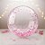 Balão Bolha Confetti Rosa - 1 unidade - 61cm (24'') - Balões São Roque - Rizzo - Imagem 1