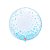 Balão Bolha Confetti Azul Celeste - 1 unidade - 61cm (24'') - Balões São Roque - Rizzo - Imagem 1