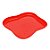 Bandeja Orgânica  - 18x14,5 cm -   Vermelho - 1 unidade - Só Boleiras - Rizzo - Imagem 1