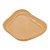 Bandeja Orgânica  - 13x10cm -  Nude - 1 unidade - Só Boleiras - Rizzo - Imagem 1