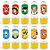 Mini Tubete Lembrancinha Festa One Piece - 8cm - 20 unidades - Amarelo - Rizzo Balões - Imagem 1