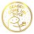 Adesivo Flork - "Reage Come Um Doce" - Ref.2079 - Dourado - 50 unidades - Stickr - Rizzo Balões - Imagem 1
