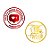 Adesivo - "Notificação + Meu Abrigo" - Ref.2093 - Dourado/Vermelho Metalizado - 50 unidades - Stickr - Rizzo Balões - Imagem 1