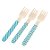 Talher Madeira Garfo Azul - TMG03 - 10 unidades - Rizzo - Imagem 1