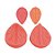 Molde De Silicone Confeitaria - Folha - FT176 - 1 unidade - Silver Plastic - Rizzo - Imagem 1