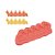Molde De Silicone Confeitaria - Arabesco - FT171 - 1 unidade - Silver Plastic - Rizzo - Imagem 1
