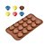 Molde De Silicone Chocolate - Conchas - FT144 - 1 unidade - Silver Plastic - Rizzo - Imagem 1