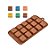 Molde De Silicone Chocolate - Cubo 3D - FT142 - 1 unidade - Silver Plastic - Rizzo - Imagem 1