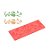 Molde Silicone Barrado  - Gramas - FT021 - 1 unidade - Silver Plastic - Rizzo - Imagem 1