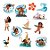 Mini Personagens Decorativos - Moana - 12 unidades - Regina - Rizzo - Imagem 1