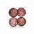 Bola de Natal com Losangos Rose Gold - ø 10 cm - 4 unidades - Cromus - Rizzo - Imagem 1