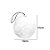 Bola Decorativa - Branca - 10cm - Cod.BD988 - 3 unidades - Rizzo Balões - Imagem 2