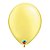 Balão de Festa Látex Liso Pearl (Perolado) - Lemon Chiffon (Limão Chiffon) - Qualatex - Rizzo - Imagem 1