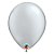 Balão de Festa Látex Liso Sólido - Silver (Prata) - Qualatex - Rizzo Balões - Imagem 1