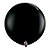 Balão Gigante de Festa em Látex 3ft (90 cm) - Onyx Black (Preto Ônix) - 2 Unidades - Qualatex - Rizzo Balões - Imagem 1