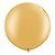 Balão Gigante de Festa em Látex 3ft (90 cm) - Gold (Ouro) - 2 Unidades - Qualatex - Rizzo Balões - Imagem 1