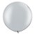 Balão Gigante de Festa em Látex 3ft (90 cm) - Silver (Prata) - 2 Unidades - Qualatex - Rizzo Balões - Imagem 1