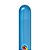 Balão de Festa Canudo - Blue Chrome (Azul) 260" - 100 unidades - Qualatex - Rizzo Balões - Imagem 1
