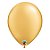 Balão de Festa Látex Liso Sólido - Gold (Ouro) - Qualatex - Rizzo Balões - Imagem 1