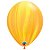 Balão de Festa Decorado - Yellow Orange Superagate (Arco-íris Amarelo e Laranja SuperAgate) - 11" - Qualatex - Rizzo Balões - Imagem 1