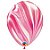 Balão de Festa Decorado - Red & White Superagate (Vermelho e Branco SuperAgate) - 11" - 25 Un - Qualatex - Rizzo Balões - Imagem 1