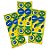 Adesivo Decorativo Brasil Copa 2022 - 30 unidades - Festcolor - Imagem 1