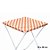 Toalha Plástica Cobre Manchas Perolizada - 78 x 78 cm - Xadrez Laranja - 10 unidades - CampFestas - Rizzo - Imagem 1