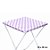 Toalha Plástica Cobre Manchas Perolizada - 78 x 78 cm - Xadrez Lilás - 10 unidades - CampFestas - Rizzo - Imagem 1