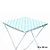Toalha Plástica Cobre Manchas Perolizada - 78 x 78 cm - Xadrez Azul Claro - 10 unidades - CampFestas - Rizzo - Imagem 1