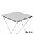 Toalha Plástica Cobre Manchas Perolizada - 78 x 78 cm - Prata - 10 unidades - CampFestas - Rizzo - Imagem 1
