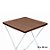 Toalha Plástica Cobre Manchas Perolizada - 78 x 78 cm - Marrom - 10 unidades - CampFestas - Rizzo - Imagem 1