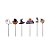 Pick Decorativo para Doce - Halloween - Scary Night  - 12 unidades - Cromus - Rizzo - Imagem 1