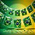 Varal Decorativo - Bandeira do Brasil Metálica - 44cm x 36,5cm - 10 Metros - 1 unidade - Rizzo - Imagem 1