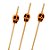Palitos de Bambu - Caveiras Laranja - 20 unidades - Rizzo - Imagem 1